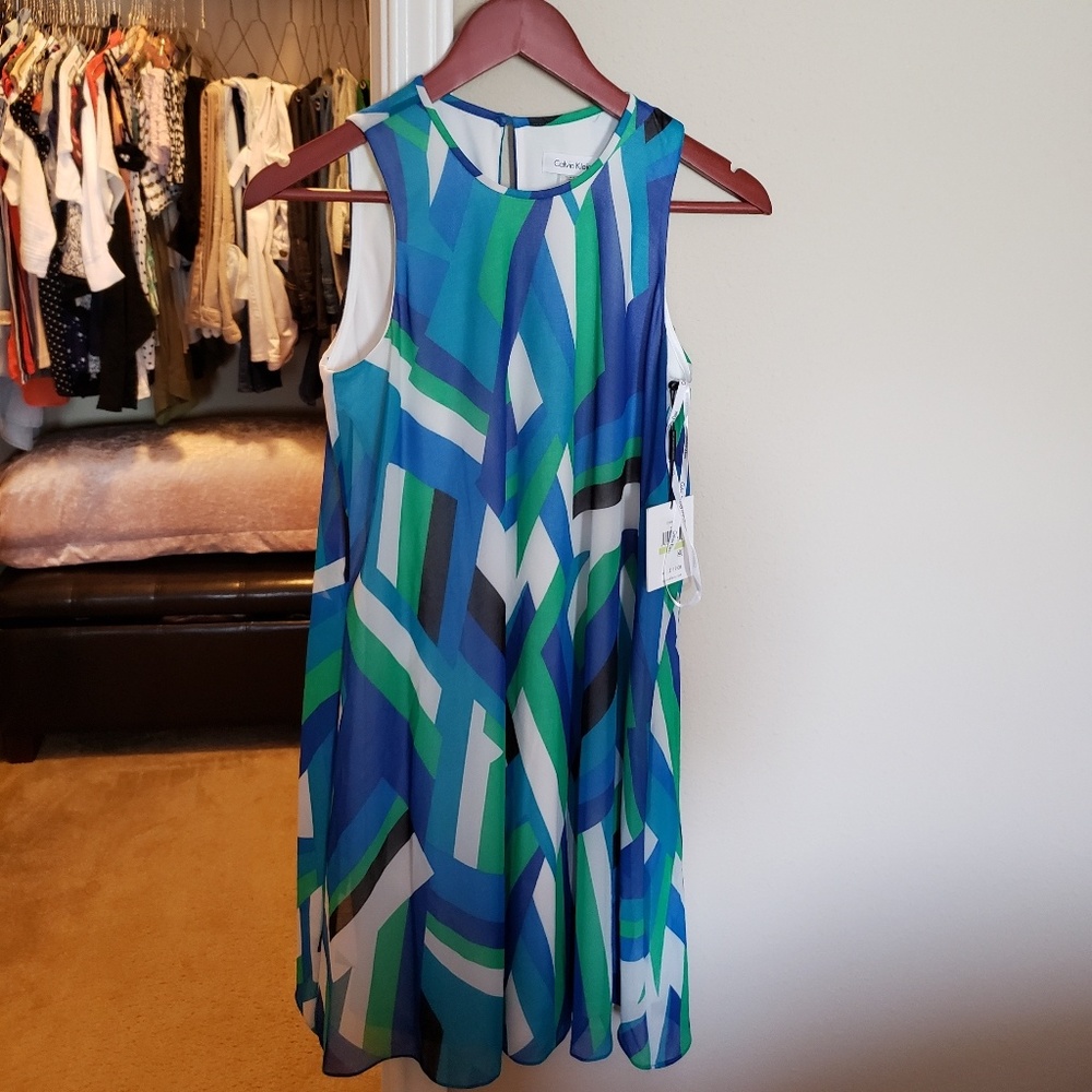 Multi colored sleeveless dress